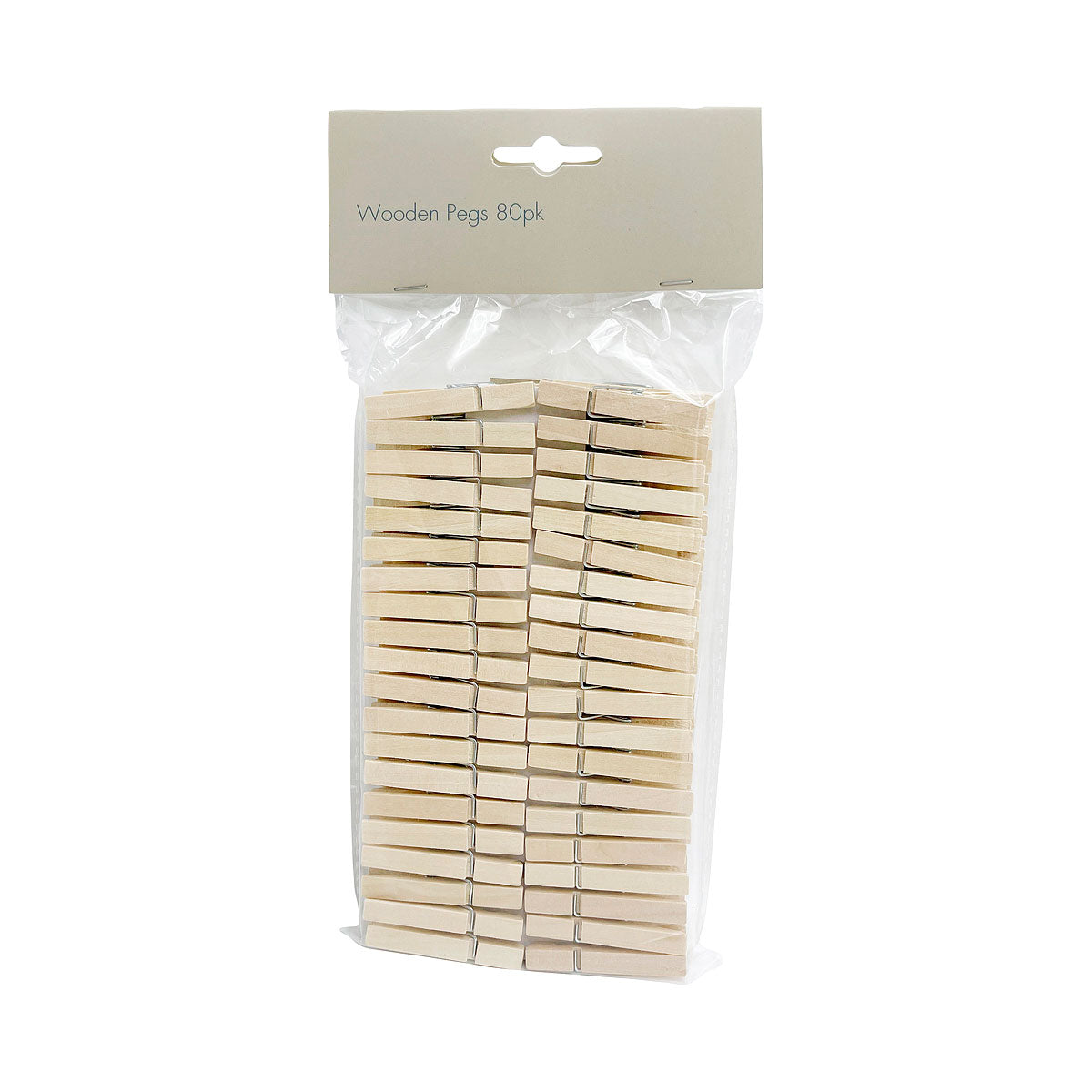 Wooden Pegs 80pk