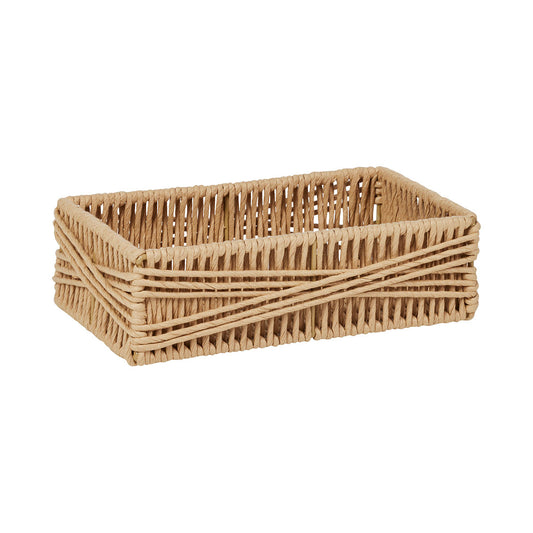 Paper Wicker Tray Tan