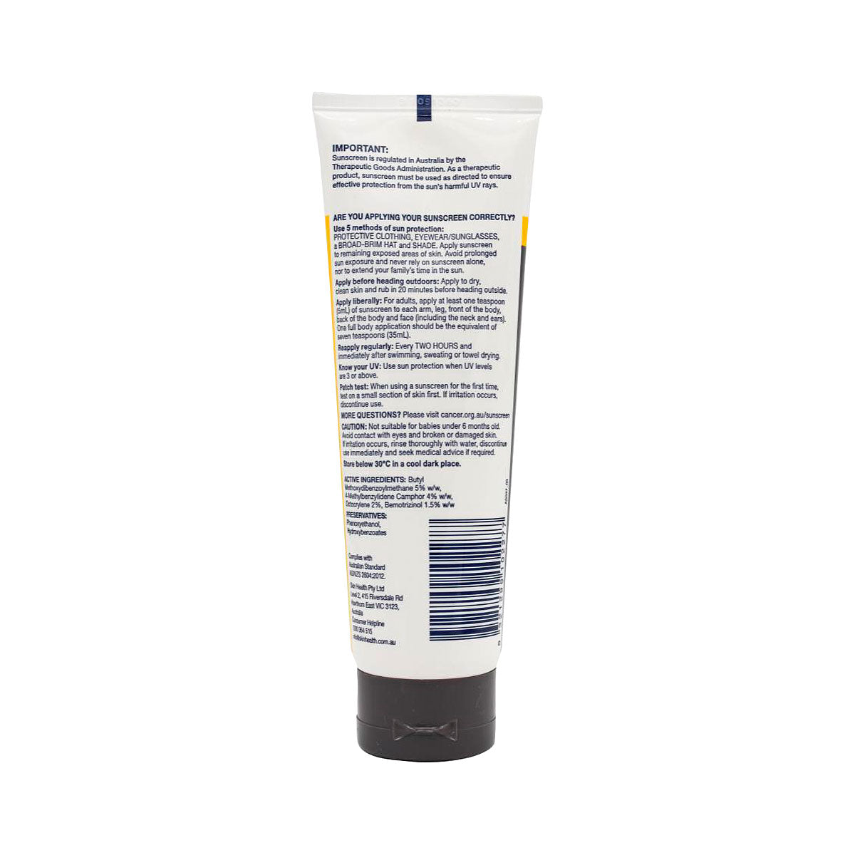 Cancer Council Active Sunscreen SPF50+ 110ML
