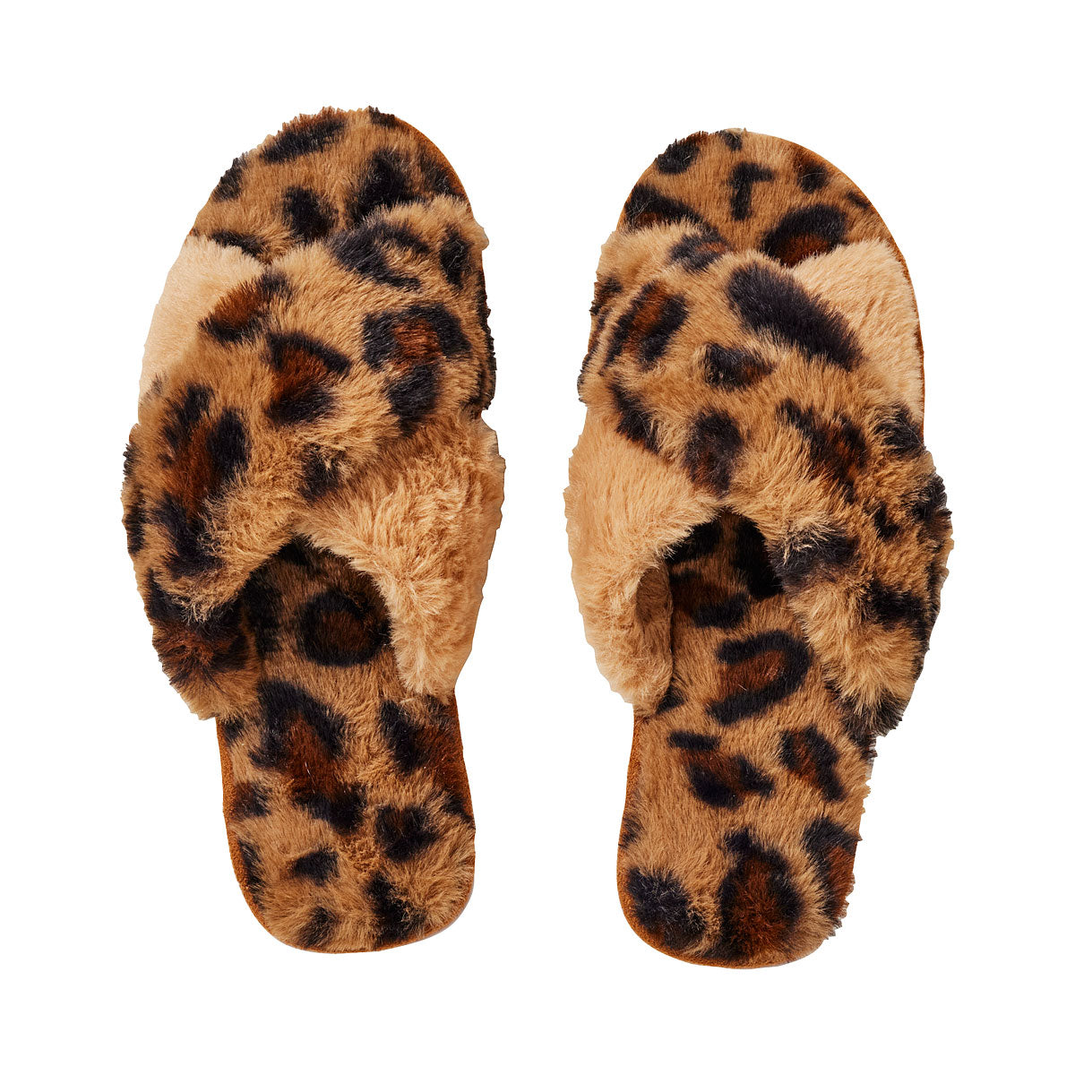 Women's Crossover Slippers Leopard