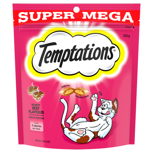 Temptations Cat Treat Hearty Beef 350g