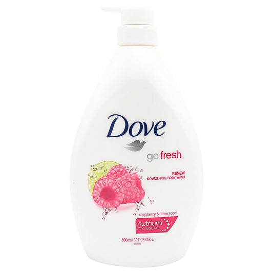 Dove Body Wash Go Fresh Raspberry & Lime 800mL