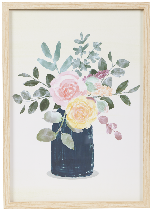 Framed Print 42x59cm Floral Vases