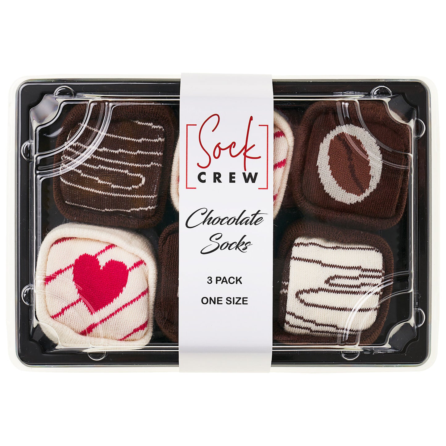 Novelty Chocolate Box Socks 3pk
