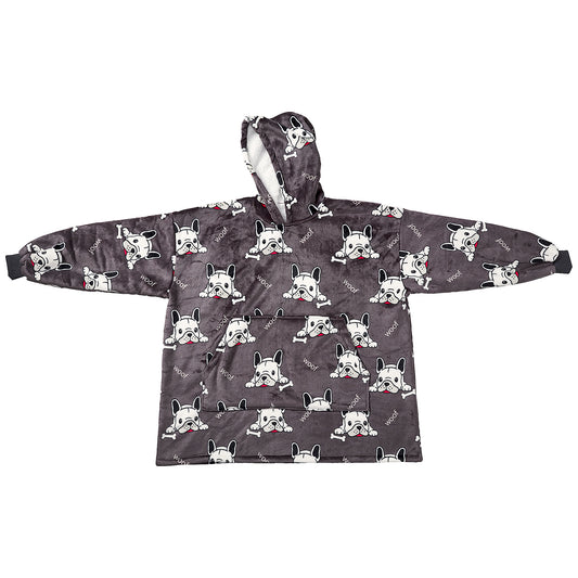 Adult Oversized Hoodie Bulldog