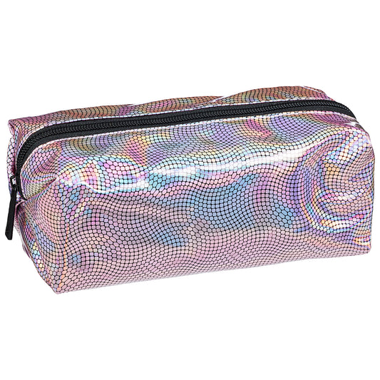 Noteworks Pencil Case Metallic Pink Snake