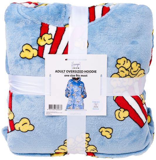 Adult Oversized Hoodie Popcorn