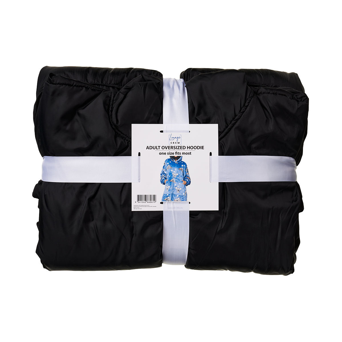 Adult Outdoor Oversized Hoodie Black
