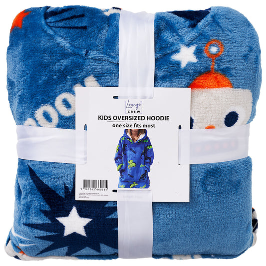 Kids Oversized Hoodie Robot