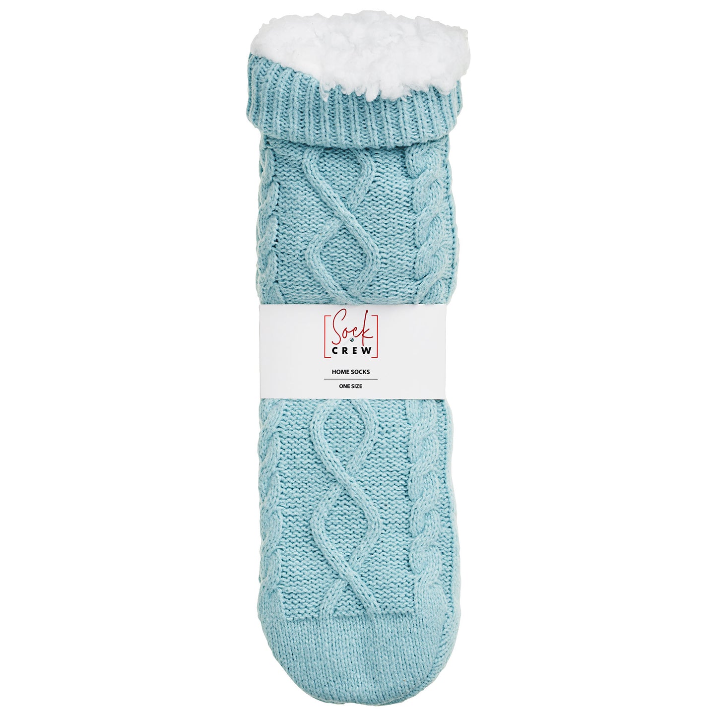 Cable Sherpa Socks Mint