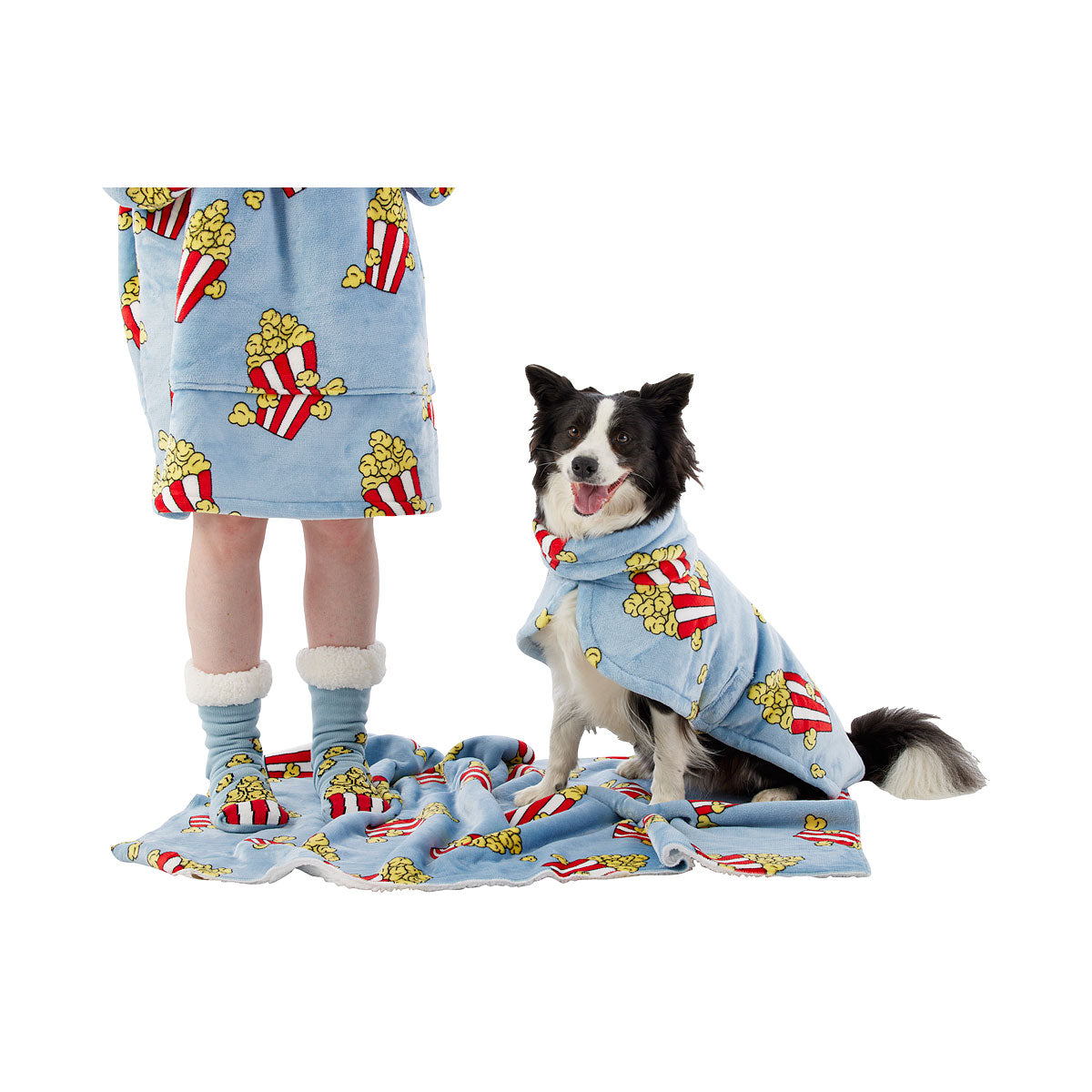 Novelty Sherpa Socks Popcorn