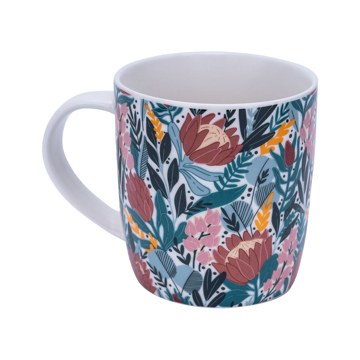 Native Floral Print Mugs Assorted