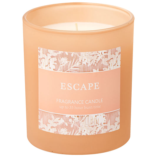 Scented Glass Candle Frost Leafy