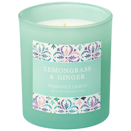 Scented Glass Candle Frost Mosaic