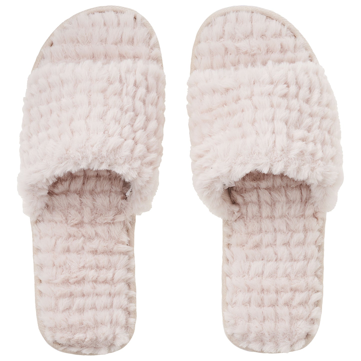 Women's Textured Slides Cream