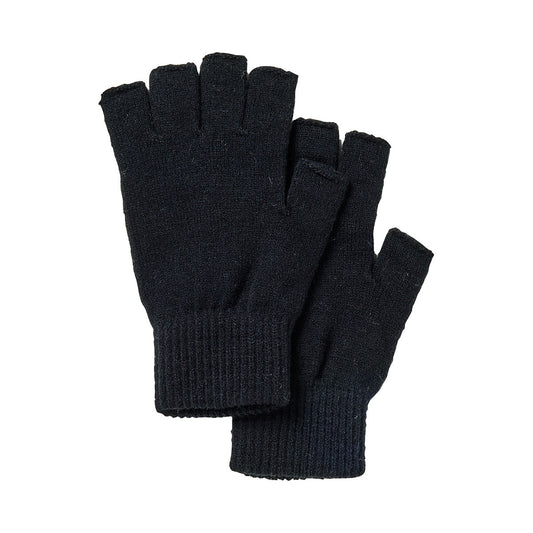 Unisex Fingerless Gloves Black