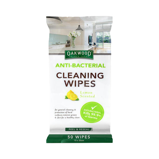 Oakwood Antibacterial Wipes 50pk
