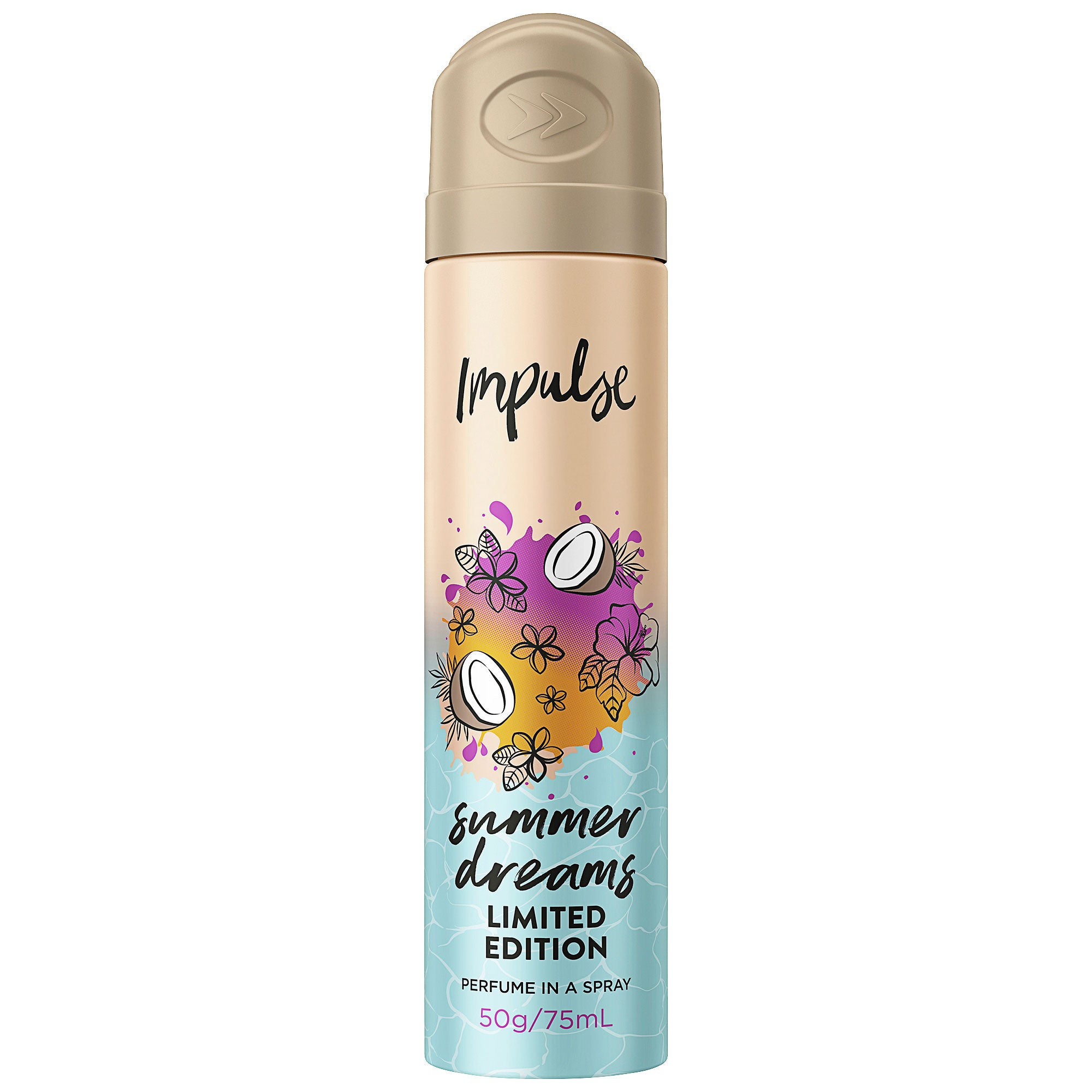 Impulse Body Spray Summer Dreams 75mL The Reject Shop Impulse Body Spray Summer Dreams 75mL The Reject Shop