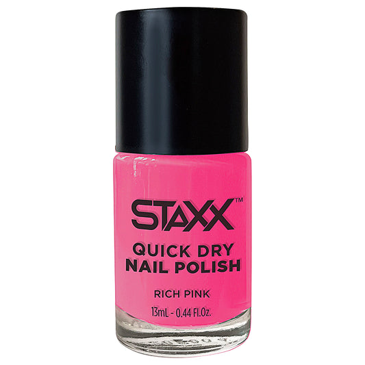 STAXX Quick Dry Nail Polish Rich Pink