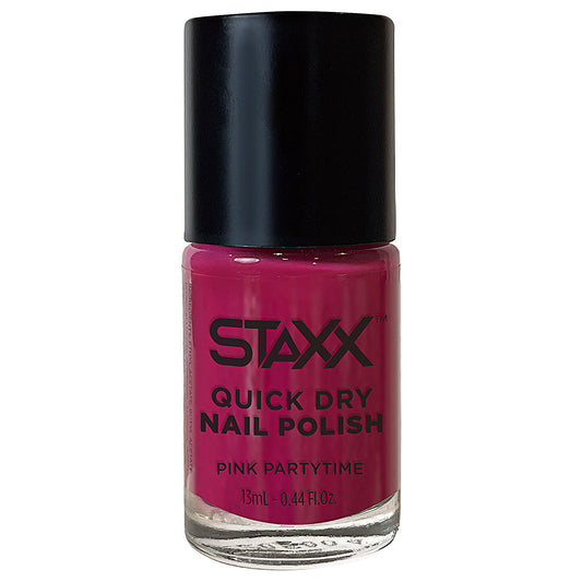 STAXX Quick Dry Nail Polish Pink Partytime