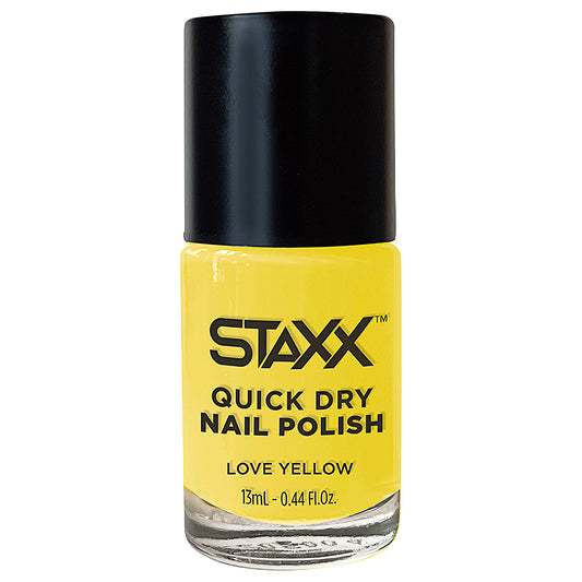 STAXX Quick Dry Nail Polish Love Yellow