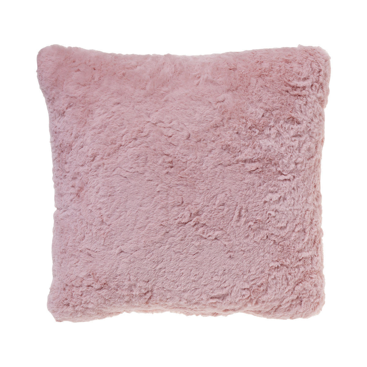 Faux Rabbit Fur Cushion 40x40cm Blue/Pink