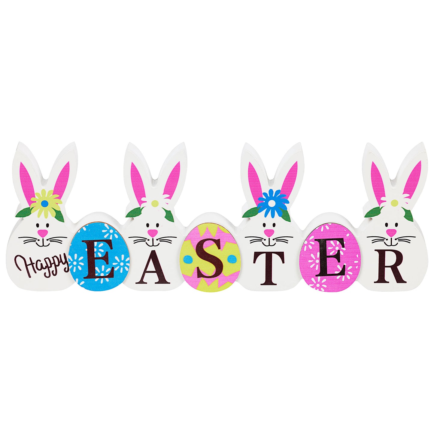 Easter Block Eggs 25cm Assorted