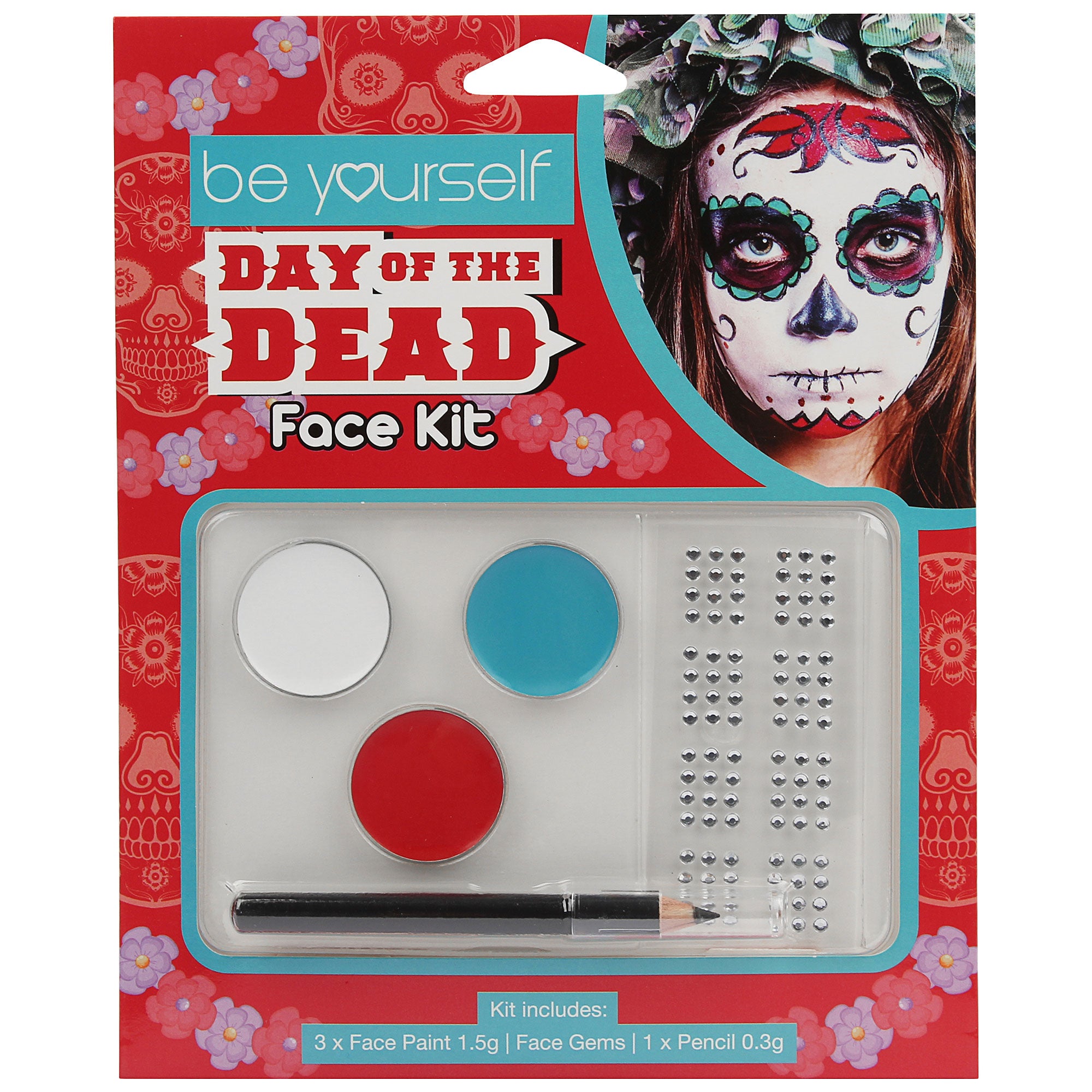 Be Yourself Face Paint Kit Day of The Dead The Reject Shop