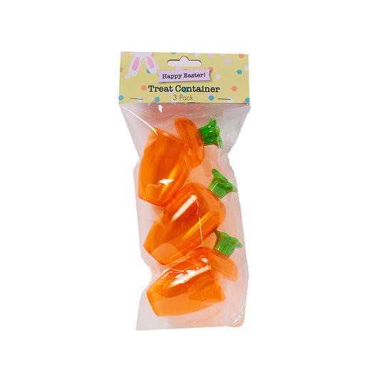 Easter Carrot/Frog Treat Containers 3pk