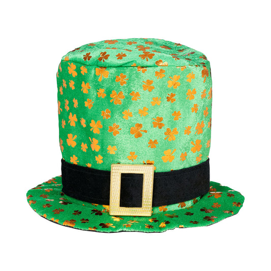 St Patrick’s Day Top Hat Gold Shamrock