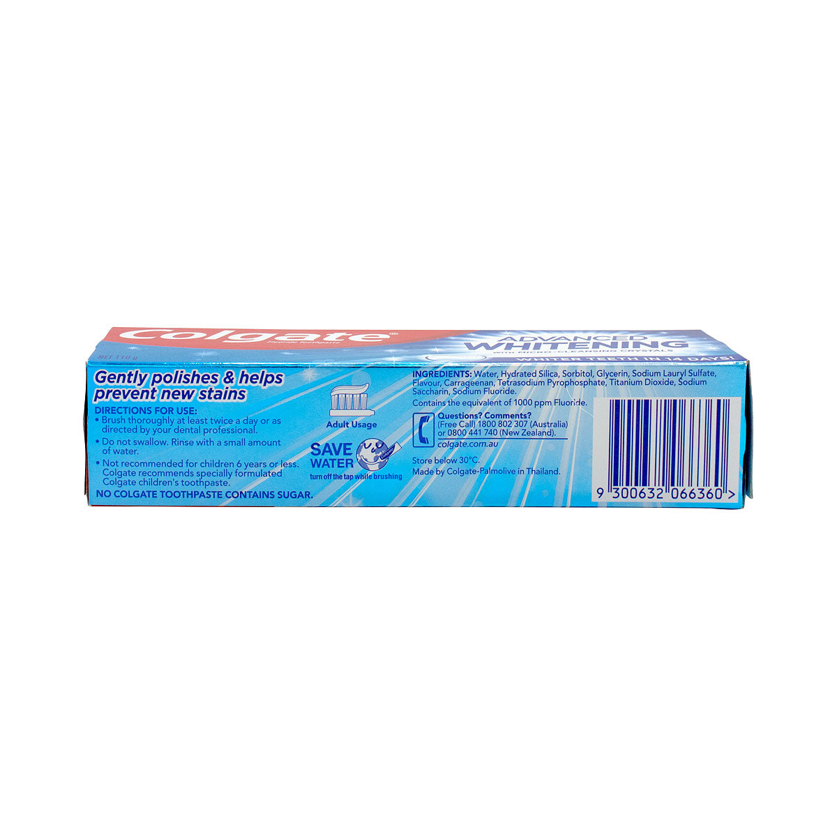 Colgate Toothpaste Advantage White Micro Crystals 110g