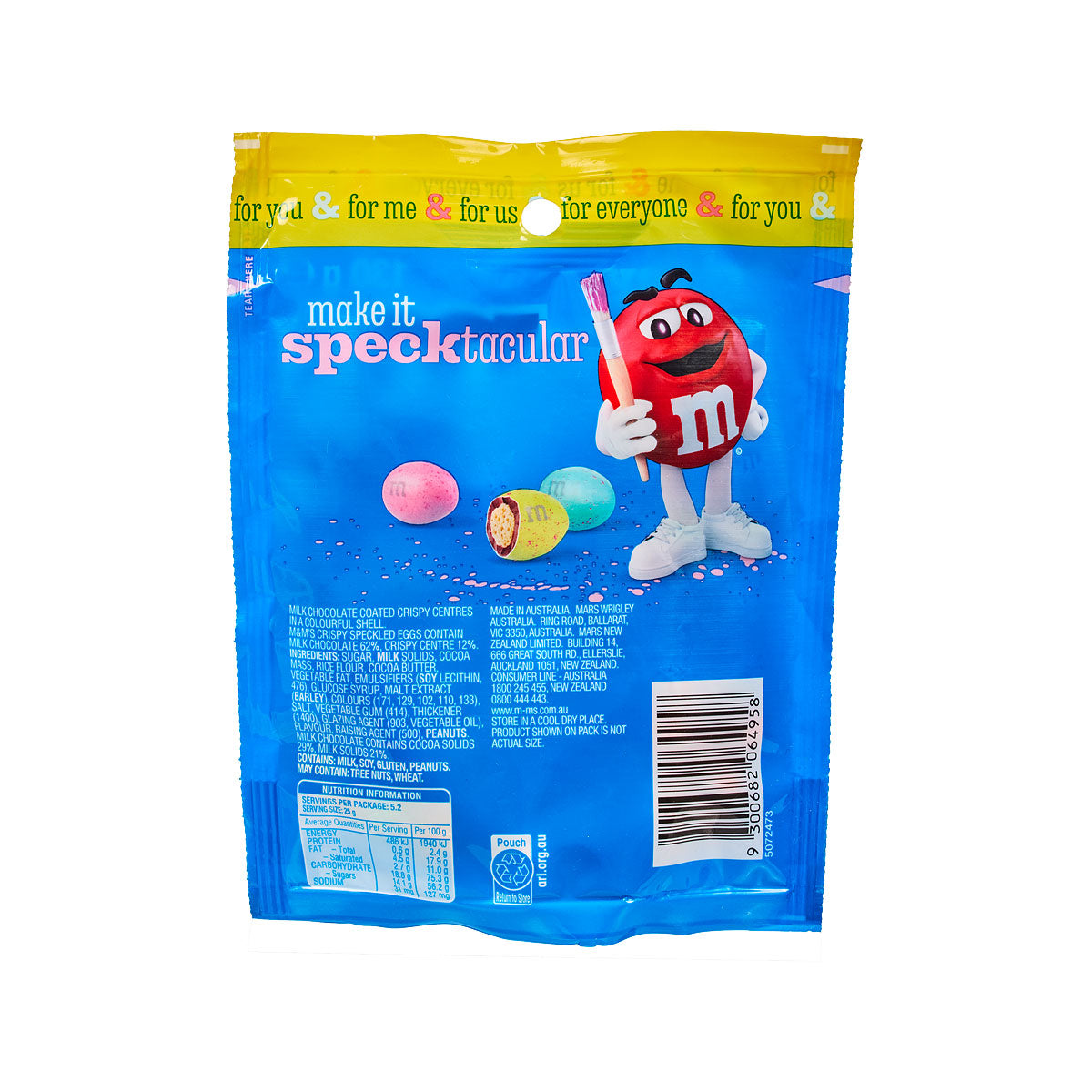 M&M's Crispy Egg Pouch 130g