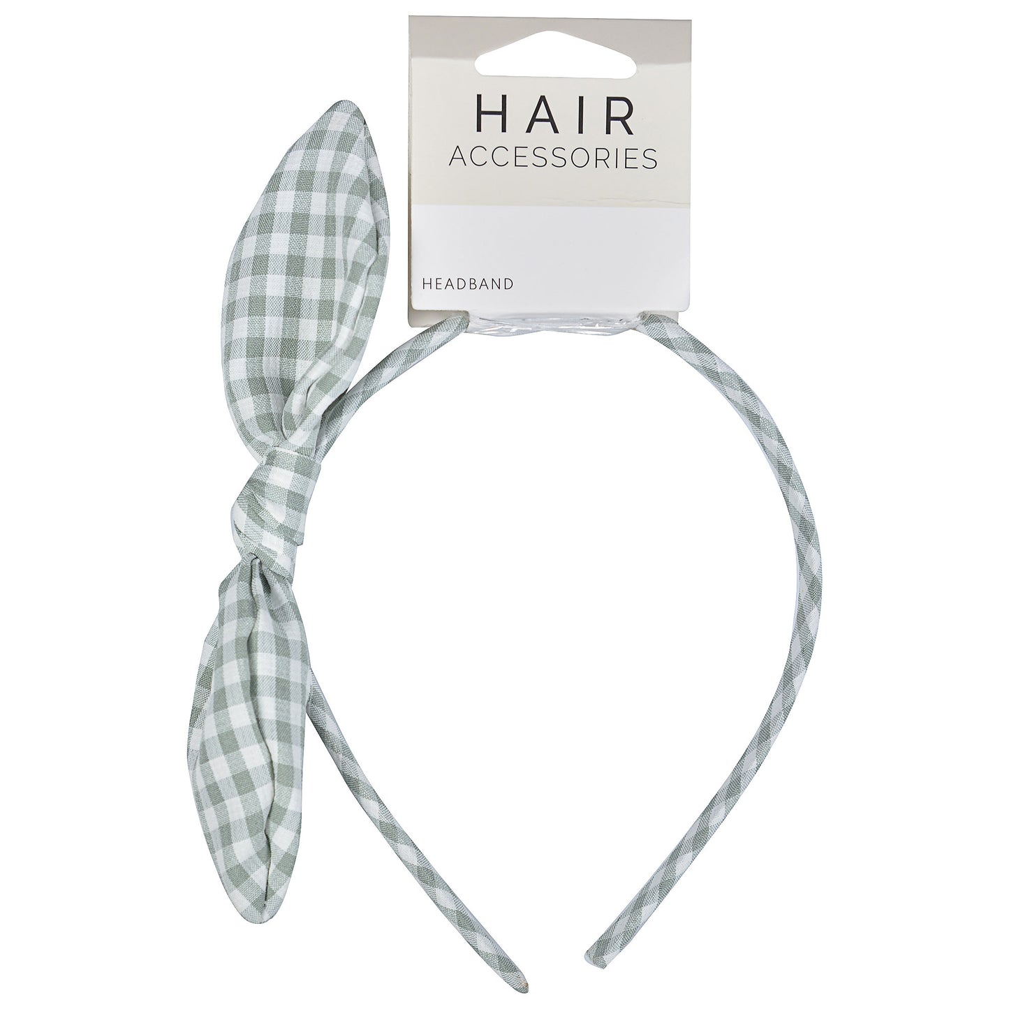 School Alice Band With Bow Green