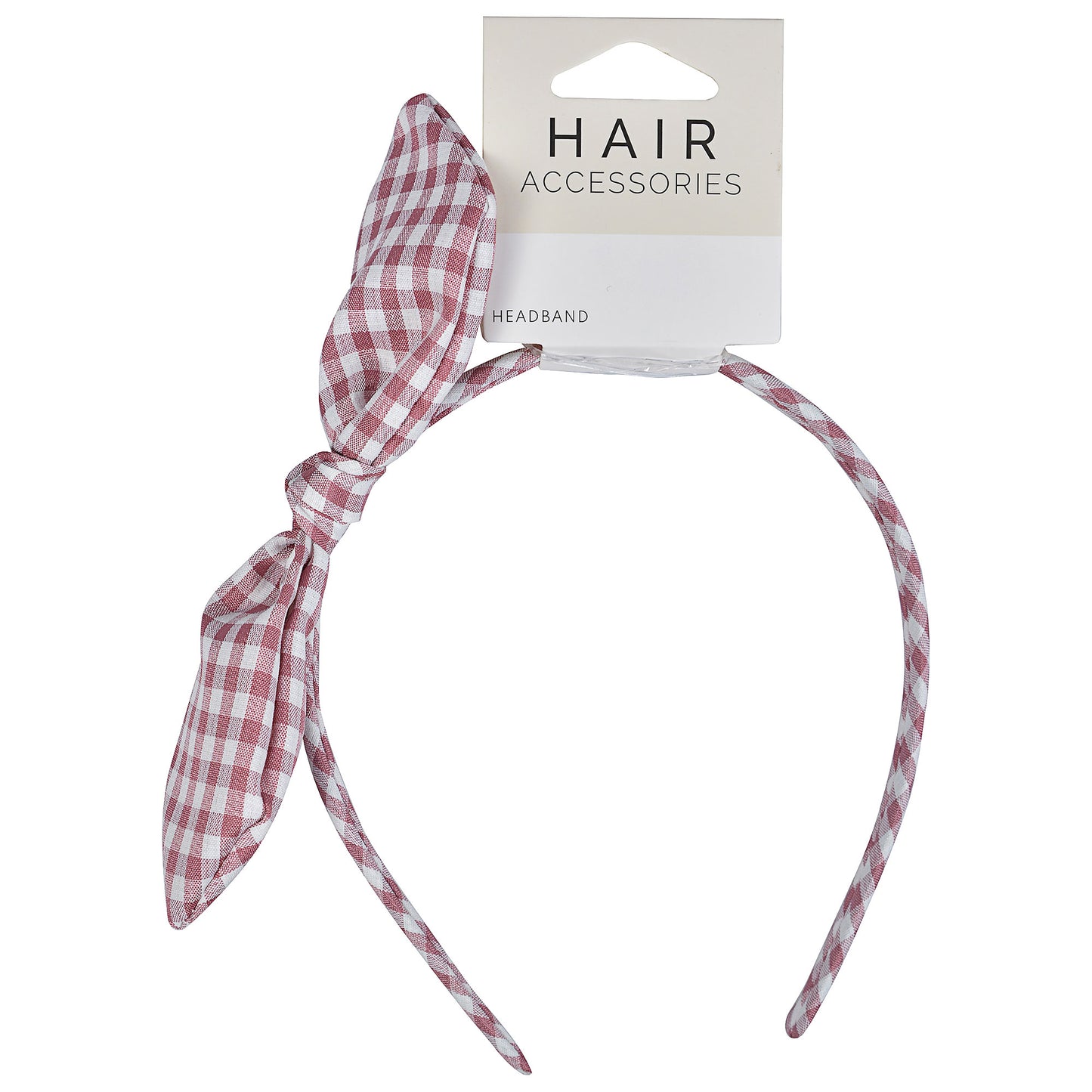 School Alice Band With Bow Burgundy