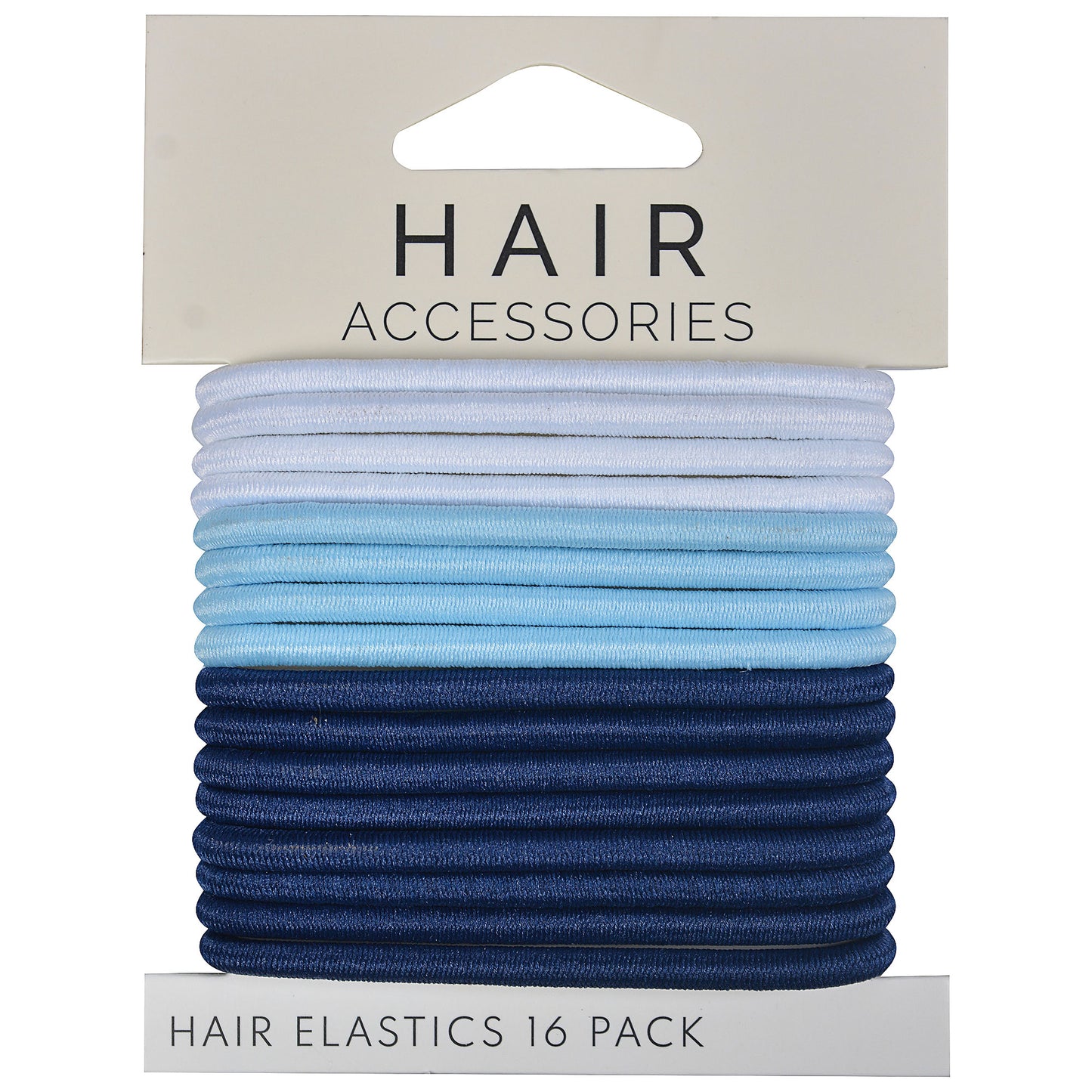 School Hair Ring 16pk Navy