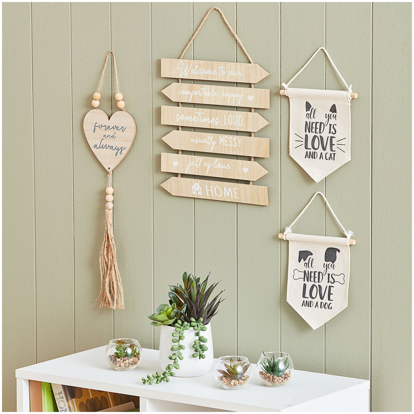 All You Need Cat/Dog Hanging Plaque