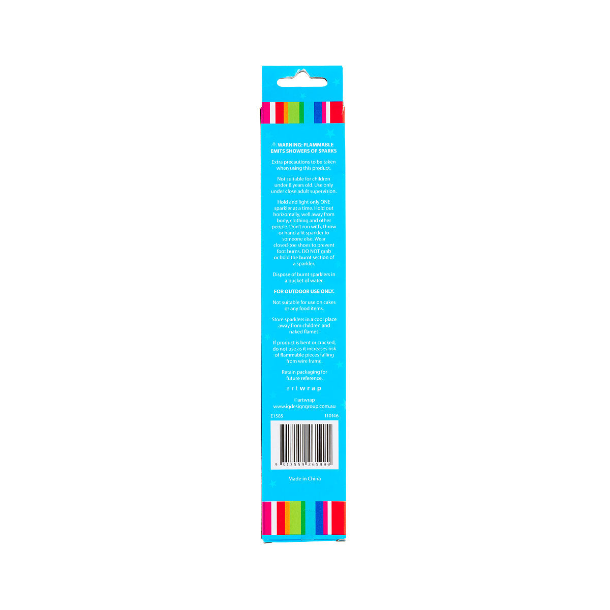 Sparkler Straight 24cm 20pk
