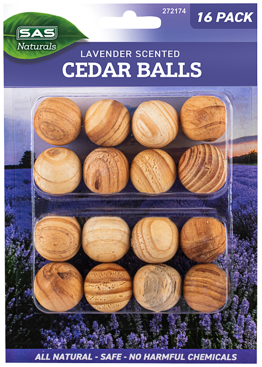 SAS Lavender Scented Cedar Balls 16pk