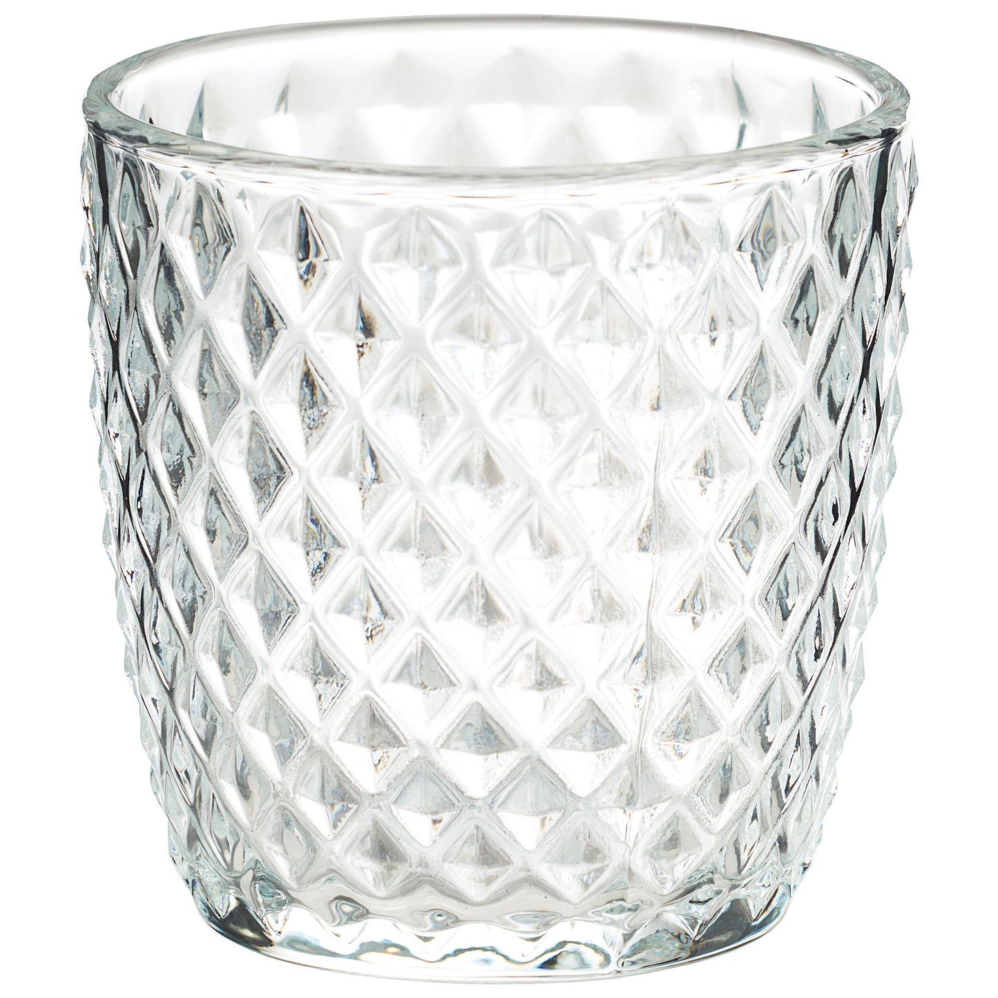 Diamond Glass Candle Holder Assorted