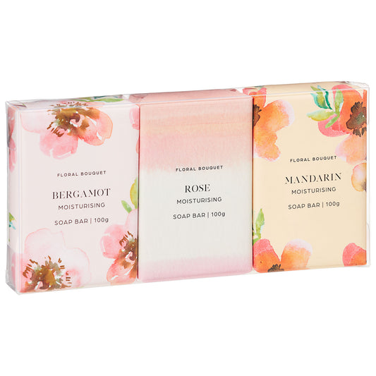 Floral Bouquet Soap Trio 100g
