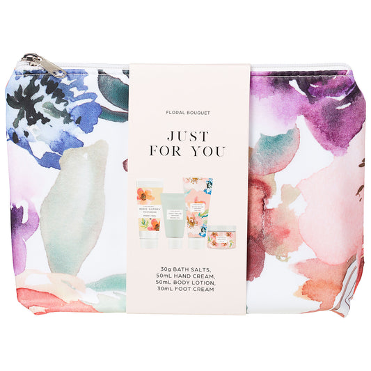 Floral Bouquet Just For You Gift Bag Set