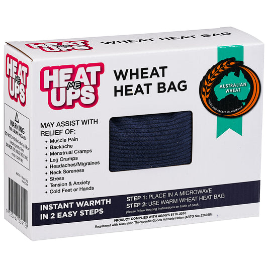 Wheat Heat Bag Navy Cord