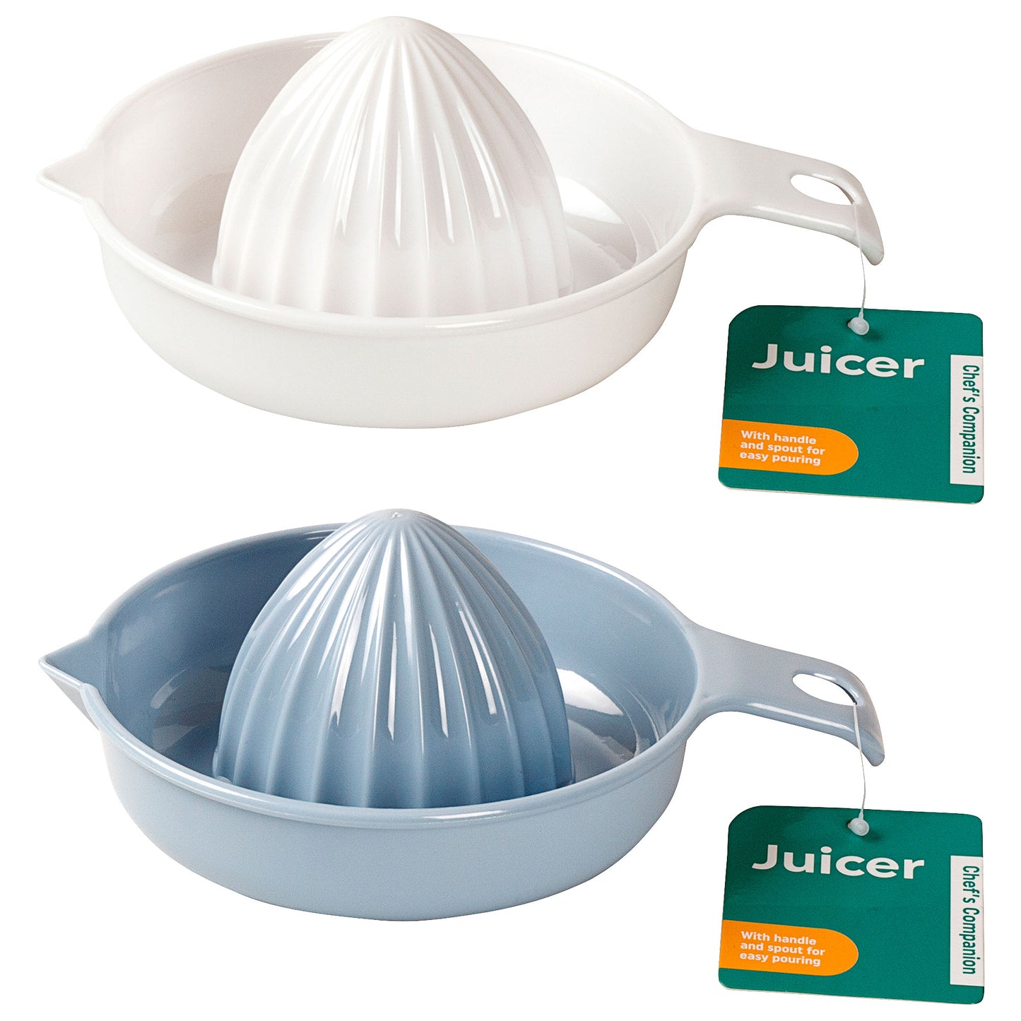 Plastic Lemon Juicer White/Blue