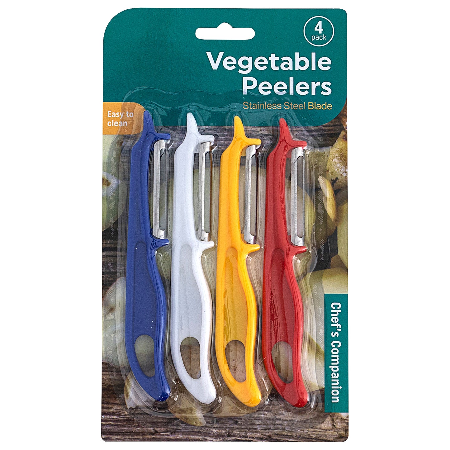 Vegetable Peeler 4pk Assorted