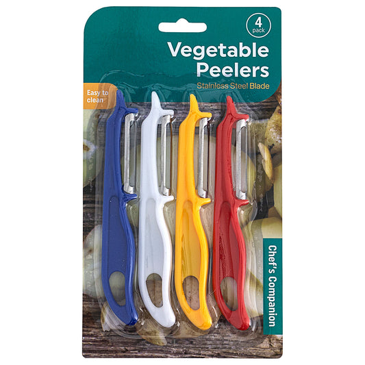 Vegetable Peeler 4pk Assorted