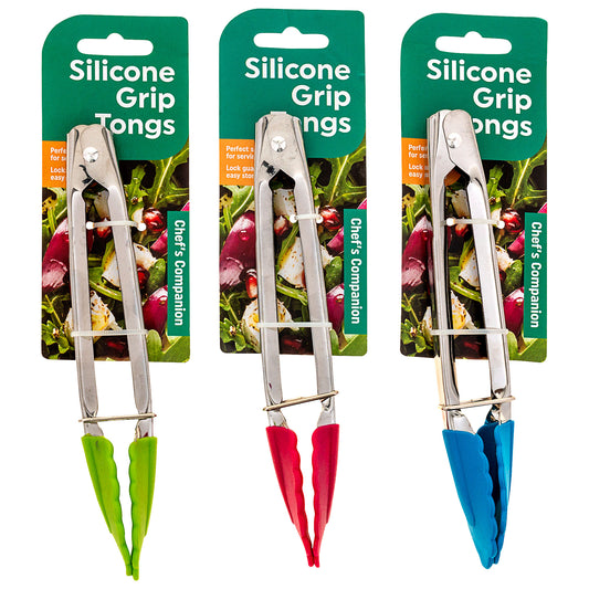 Silicone Tongs Assorted Colours 17"