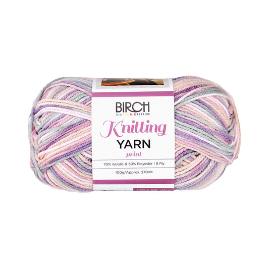 Birch Knitting Yarn Baby Pink Mix 100g