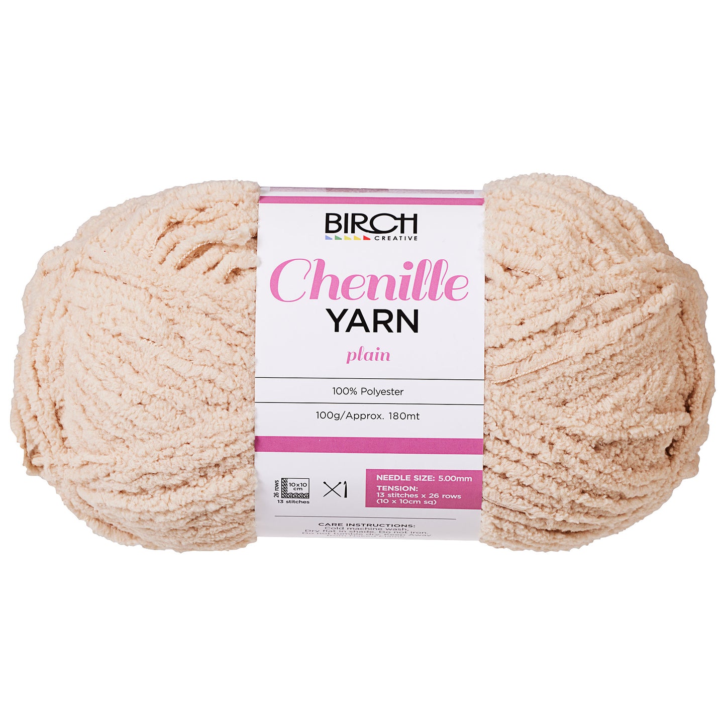 Birch Yarn Chenille Print Pebble