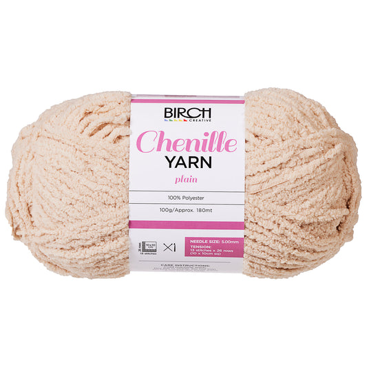 Birch Yarn Chenille Print Pebble