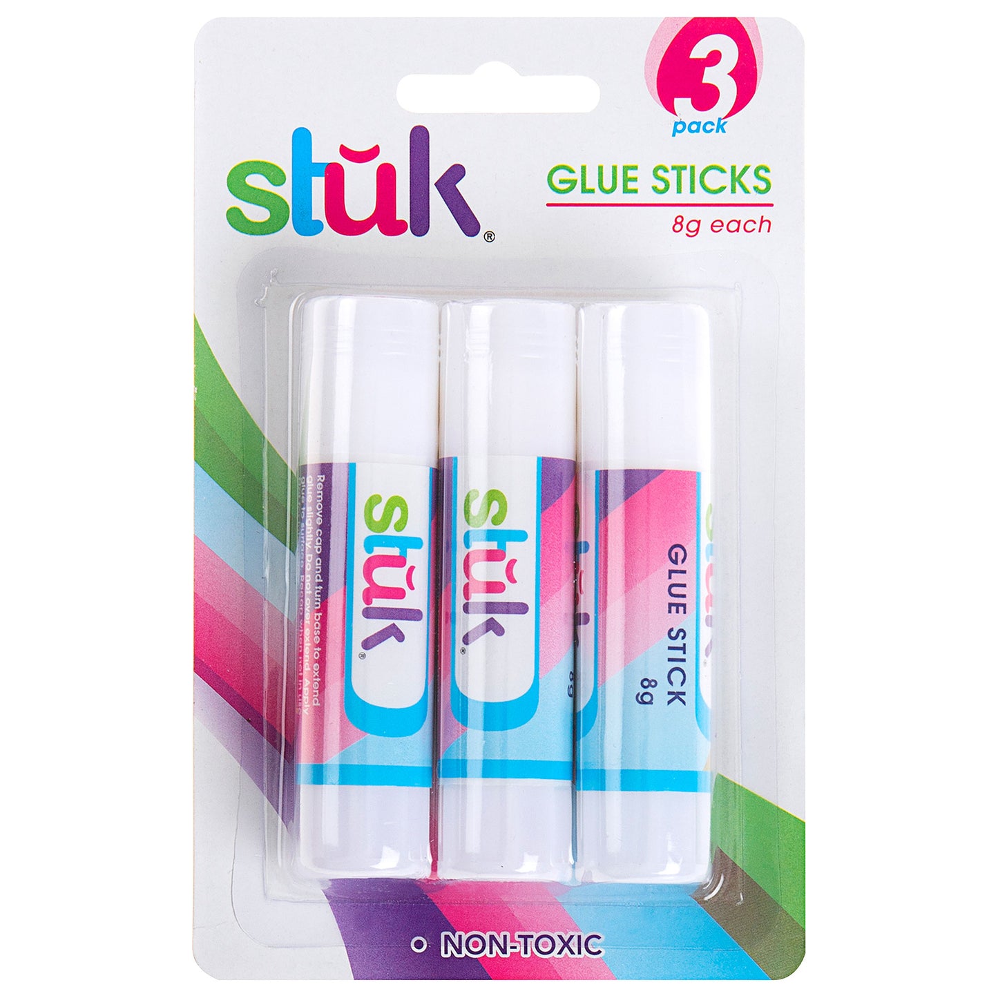 Glue Stick 8g 3pk